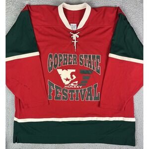 Gopher State Hockey Festival Hockey Jersey Red Green CCM Size XXL
